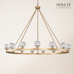 Vellum Round Chandelier 122cm D