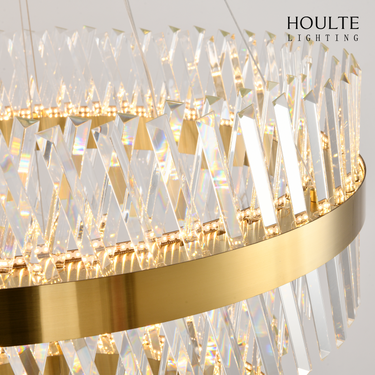 Vetro Prism Crystal 2-Tier Chandelier 40" L