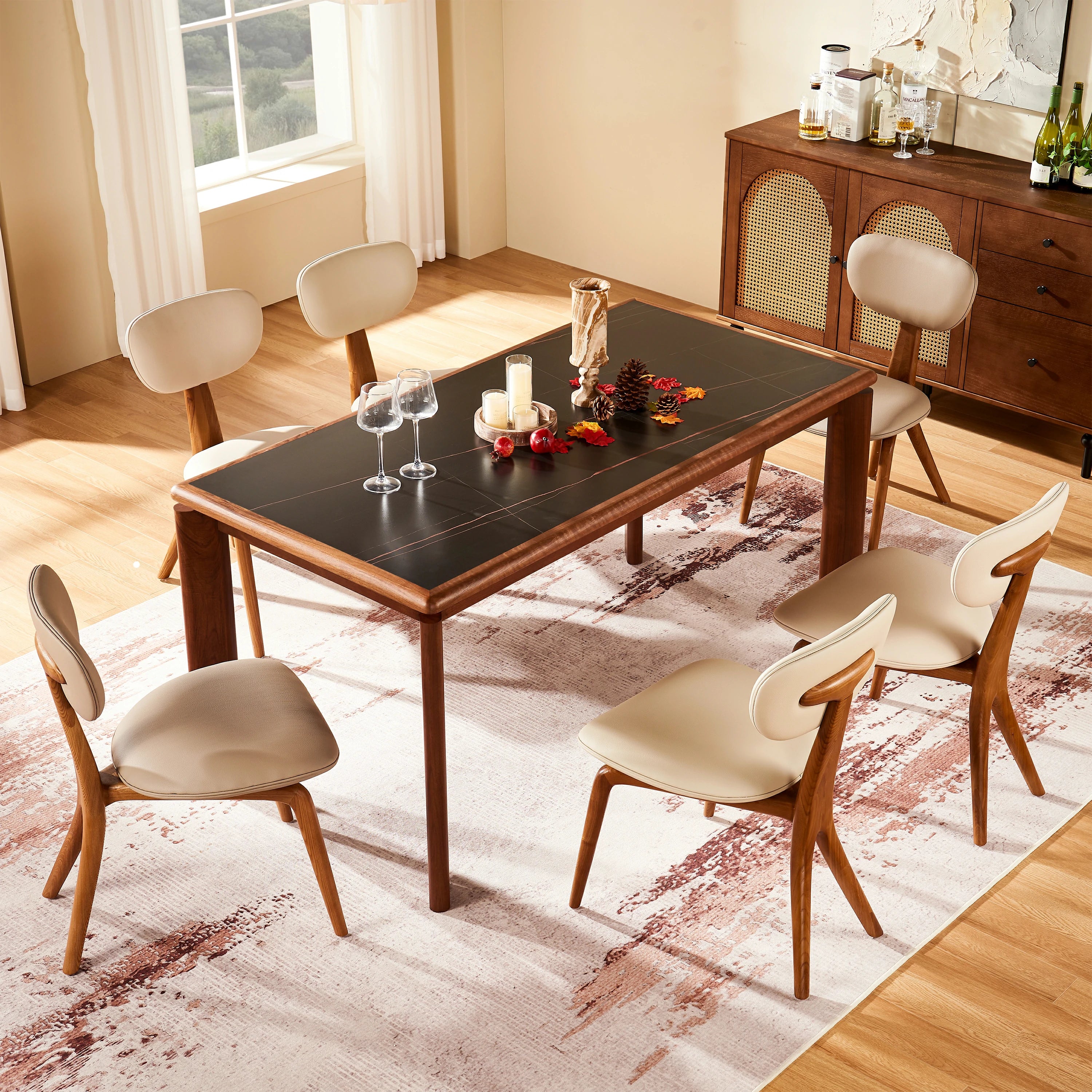 Virel Sintered Stone Dining Table 63"