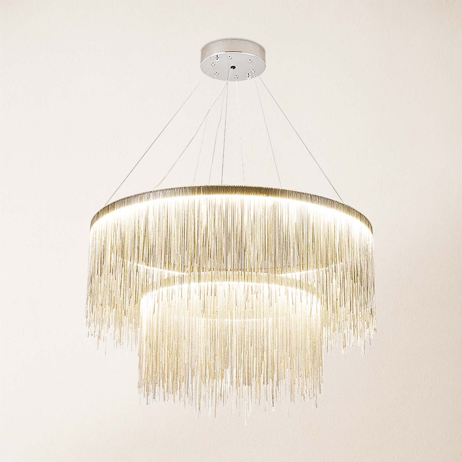 Teresa Cadena Steel Tassel Modern Chandelier 80 cm W