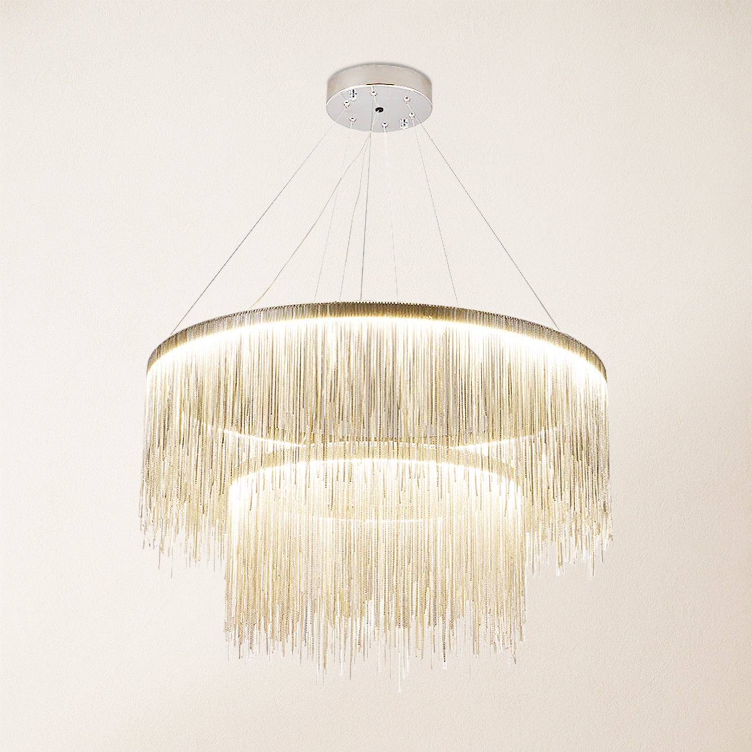 Teresa Cadena Steel Tassel Modern Chandelier 80 cm W