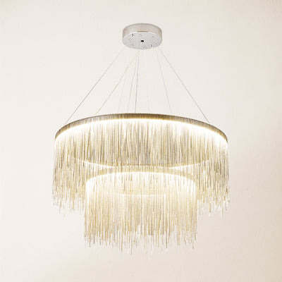 Teresa Cadena Steel Tassel Modern Chandelier 80 cm W