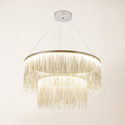 Teresa Cadena Steel Tassel Modern Chandelier 80 cm W