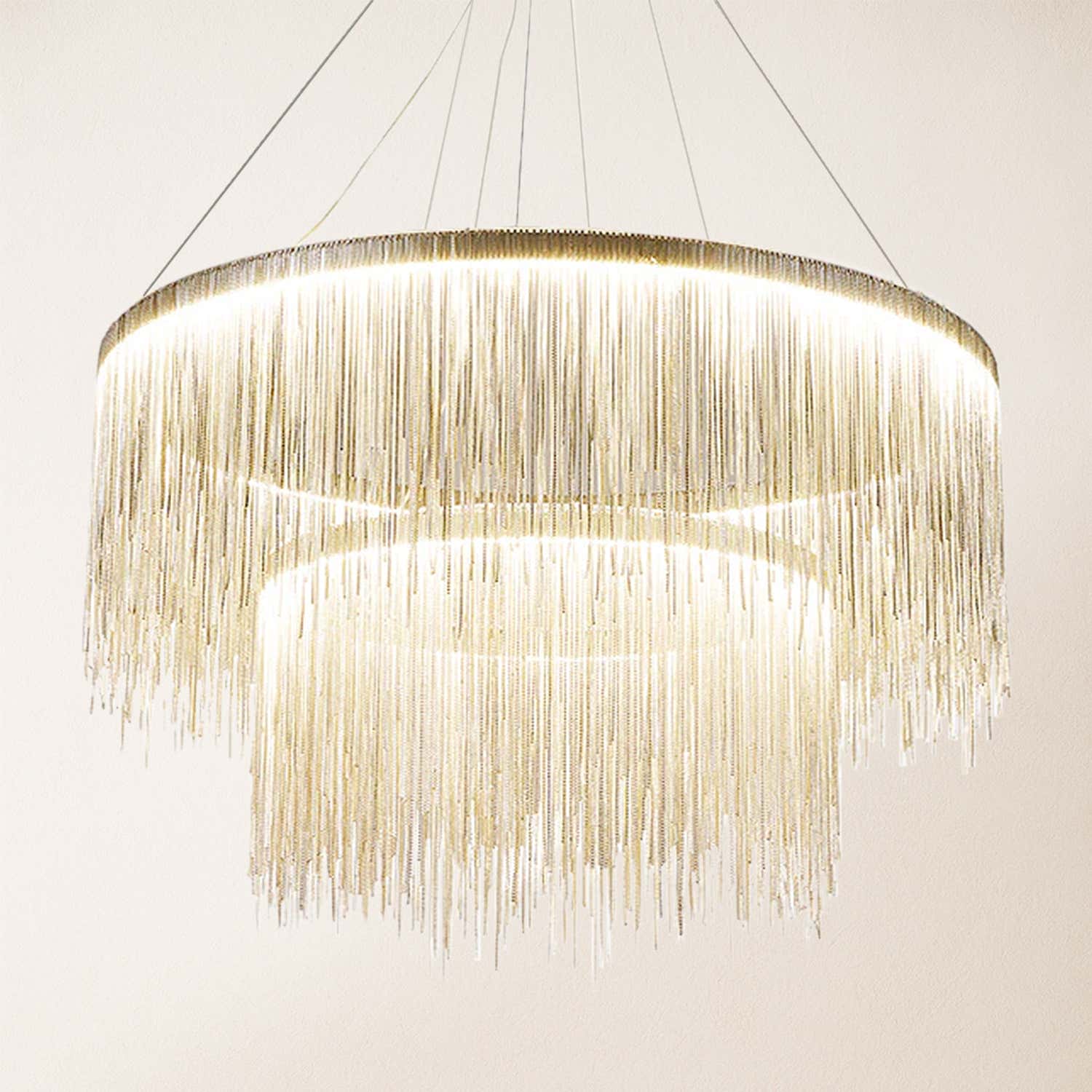 Teresa Cadena Steel Tassel Modern Chandelier 80 cm W
