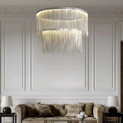 Teresa Cadena Steel Tassel Modern Chandelier 80 cm W