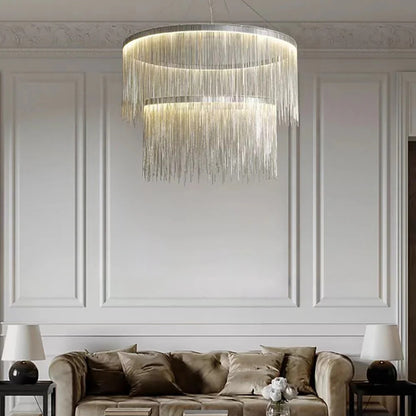 Teresa Cadena Steel Tassel Modern Chandelier 80 cm W