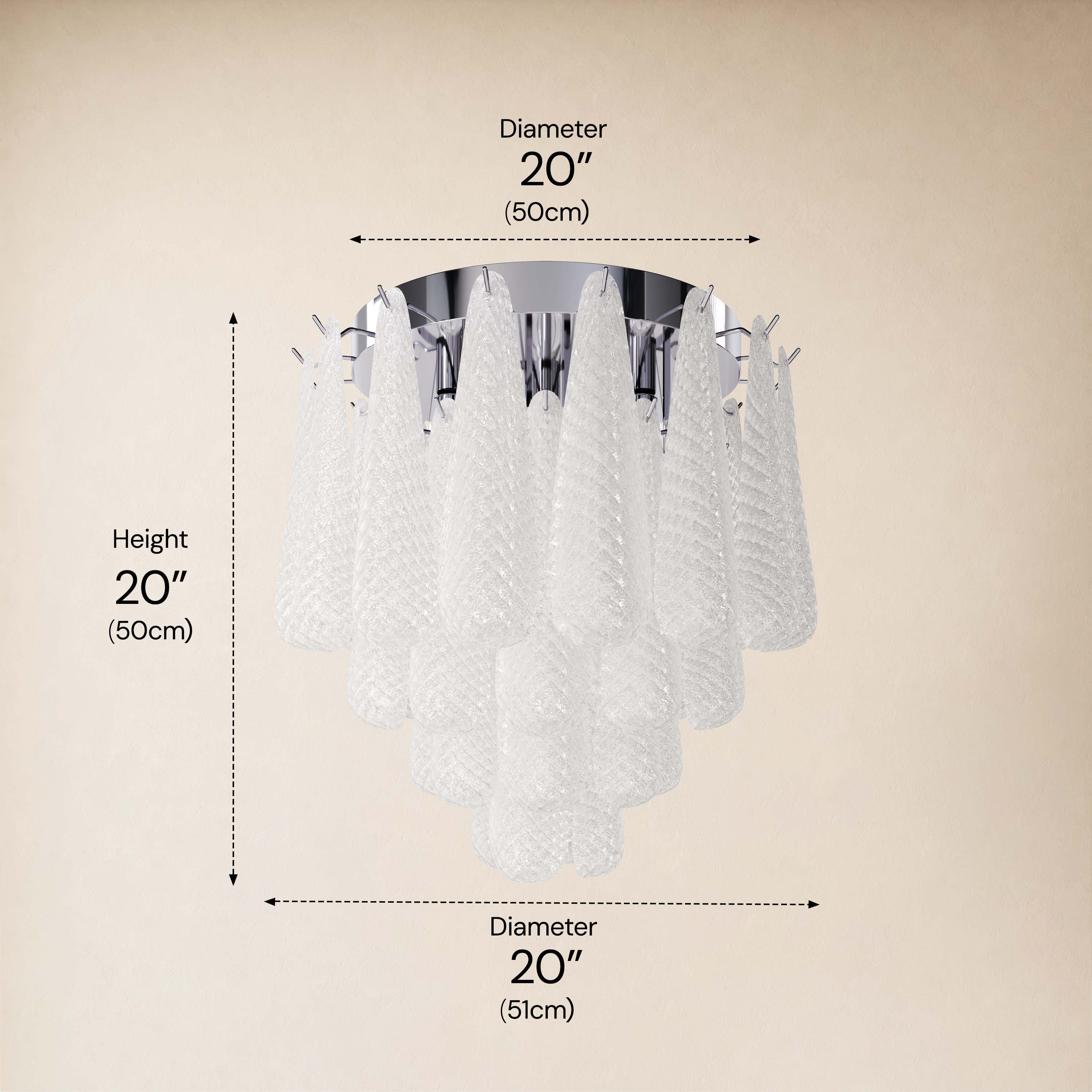 #Glass_White,Size_20" dimensions 4