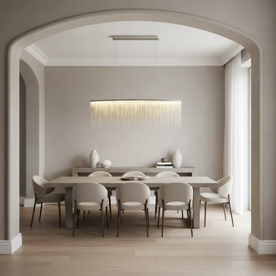 Teresa Cadena Metal Tassel Dining Room Light 120 cm W