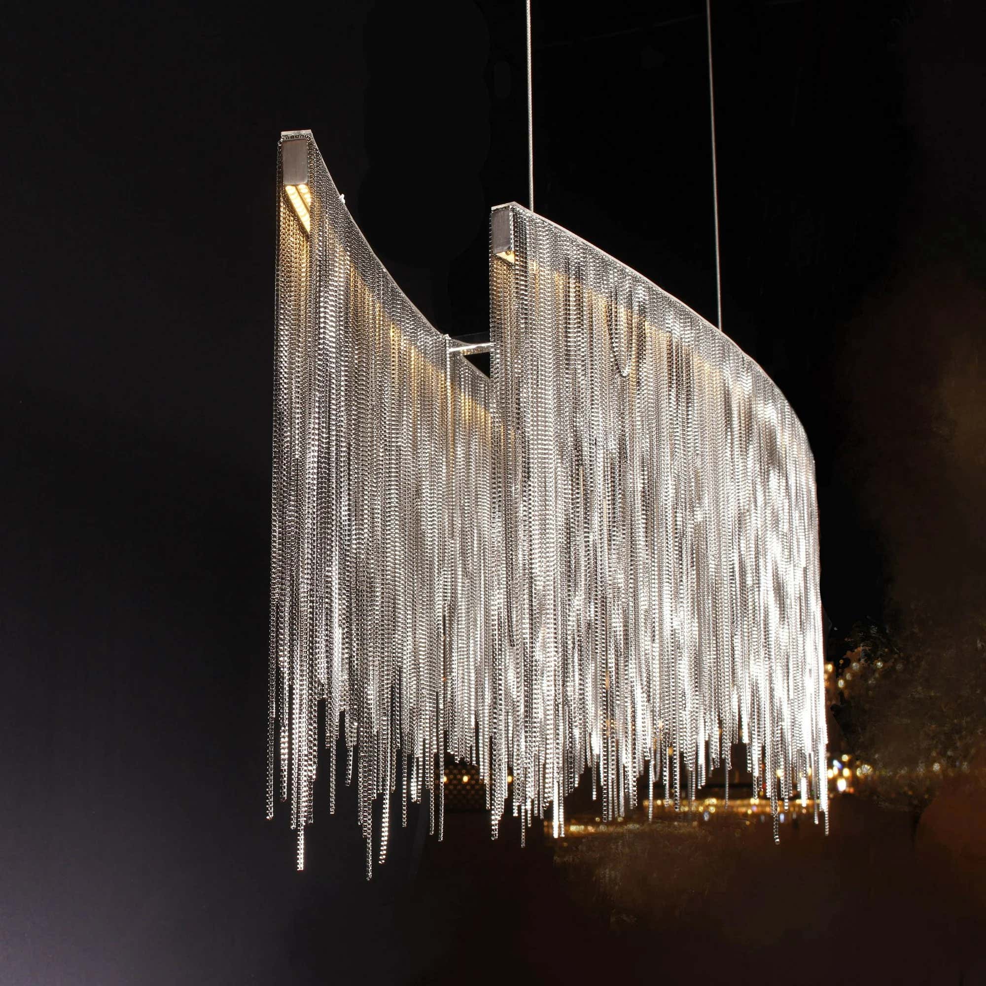 Teresa Cadena Metal Tassel Dining Room Light 120 cm W