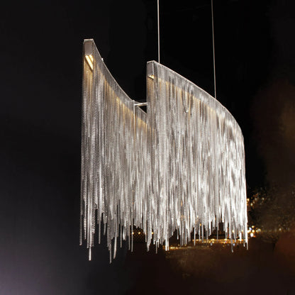 Teresa Cadena Metal Tassel Dining Room Light 120 cm W