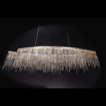 Teresa Cadena Metal Tassel Dining Room Light 120 cm W