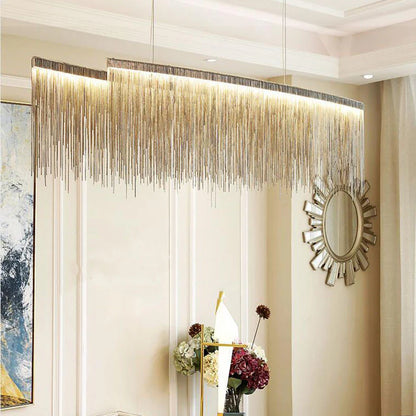 Teresa Cadena Metal Tassel Dining Room Light 120 cm W