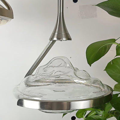 Rivelia Glass Wavy Pendant Light