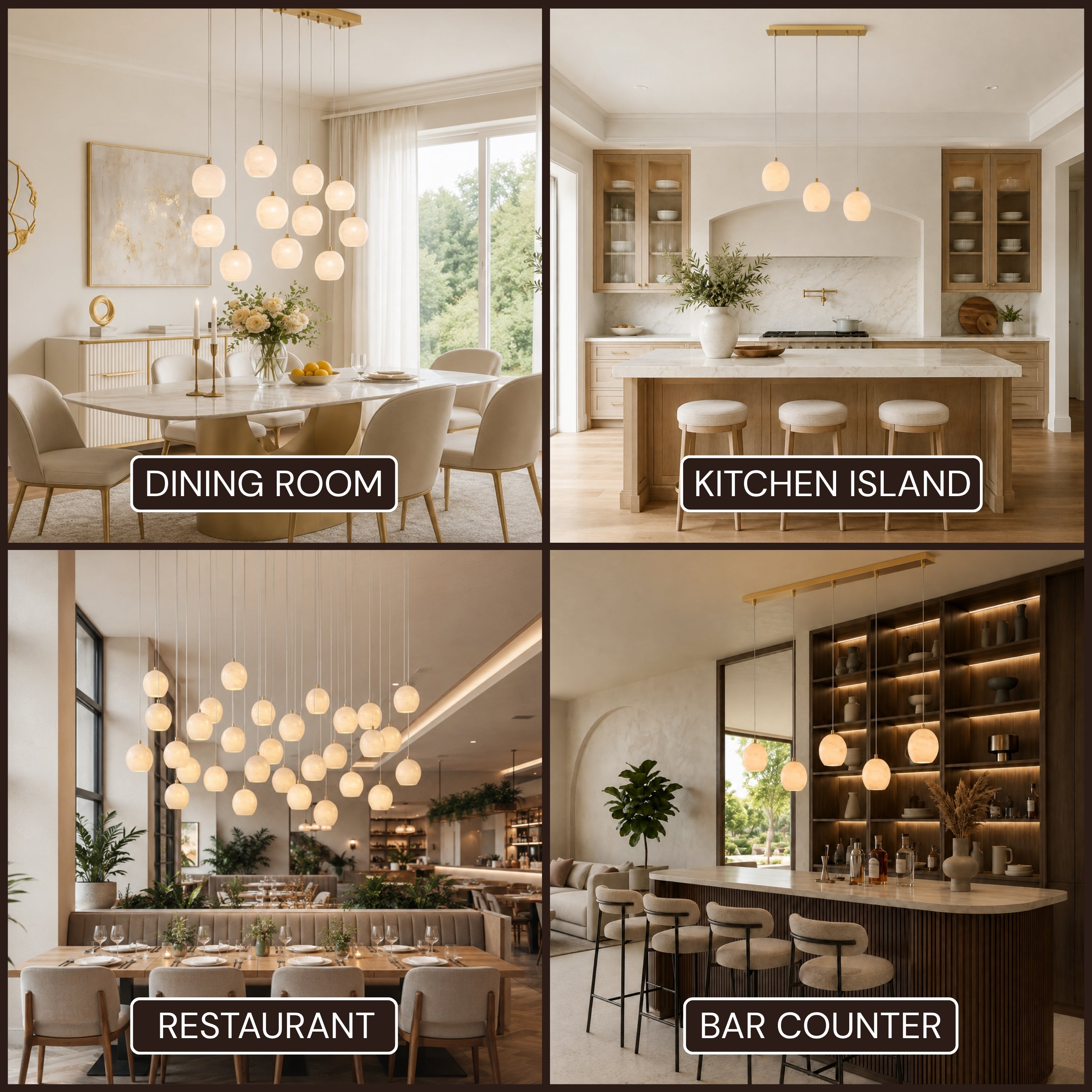 Quorvyn Resin Globe Linear Chandelier