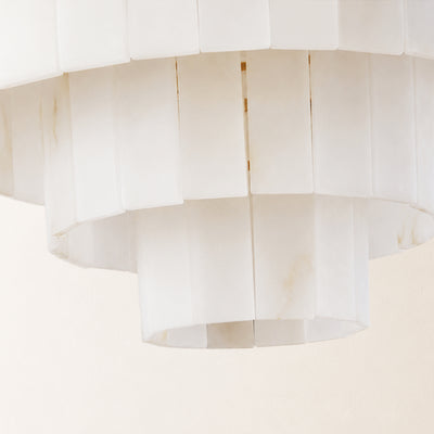 Montrava Alabaster Tiered  Round Chandelier