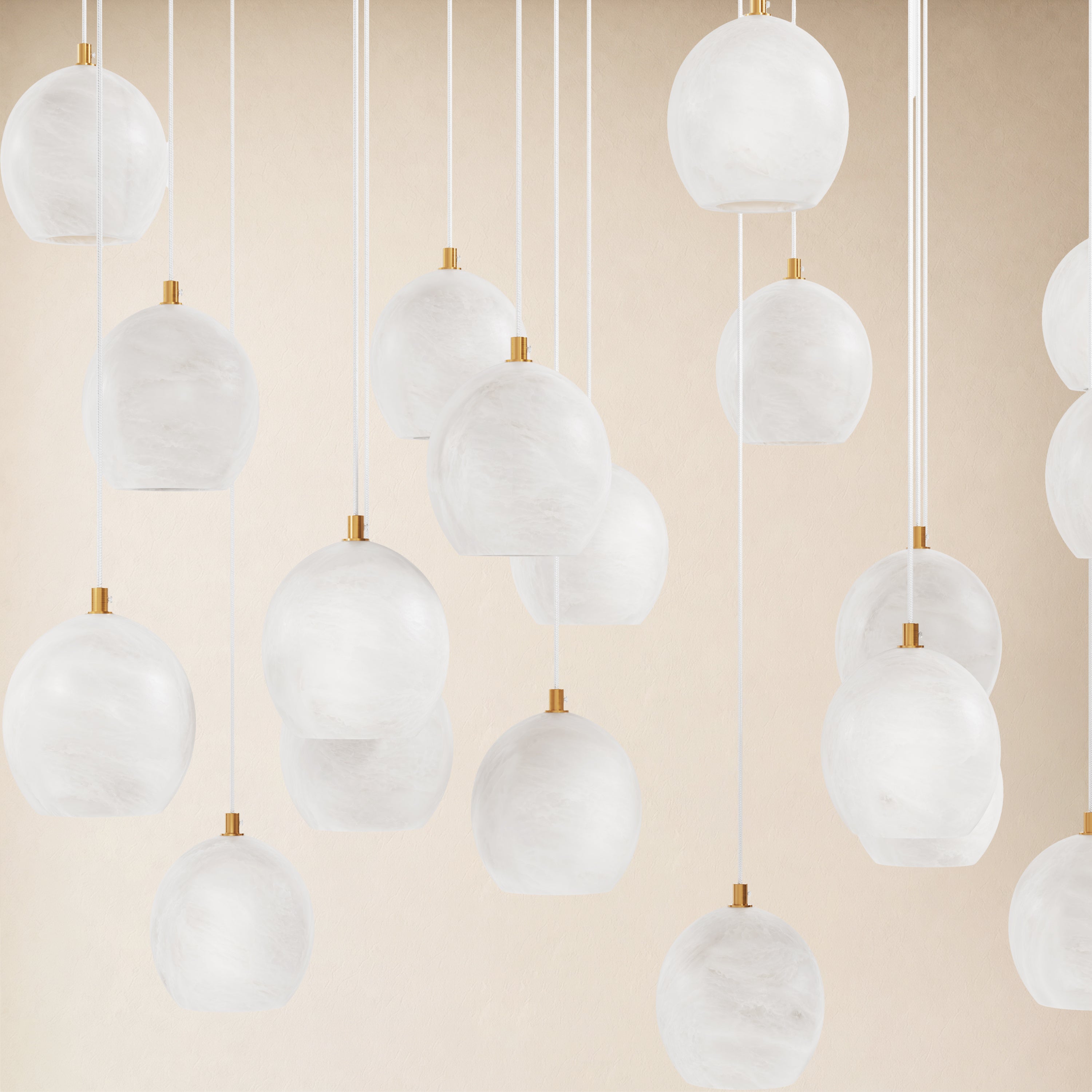 Quorvyn Resin Globe Linear Chandelier