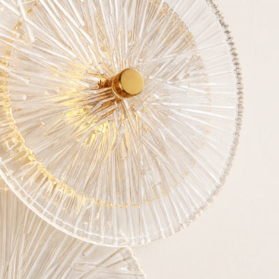 Auriotus Glass Lotus Leaf Wall Sconce