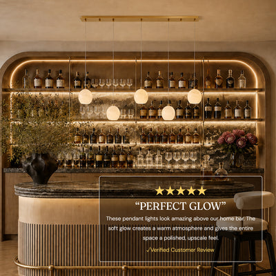 Quorvyn Resin Globe Linear Chandelier