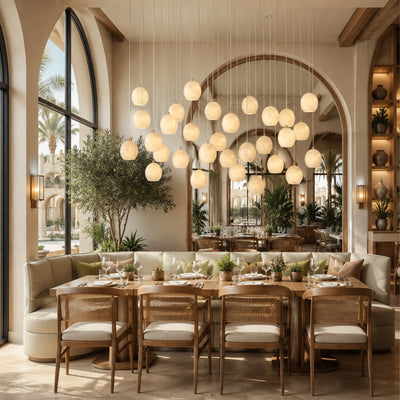 Quorvyn Resin Globe Linear Chandelier
