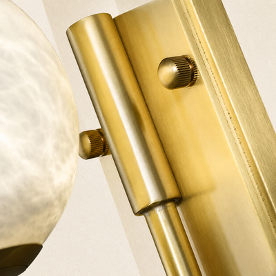 Solara Alabaster Globe Wall Sconce