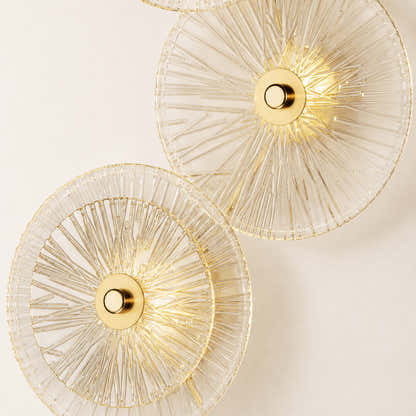 Auriotus Glass Lotus Leaf Wall Sconce