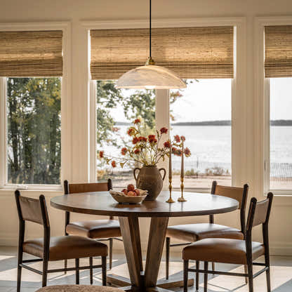 Dadaly Alabaster Modern Small Art Pendant 50.8cm D