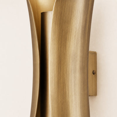 Zephyra Brass Hourglass Wall Sconce