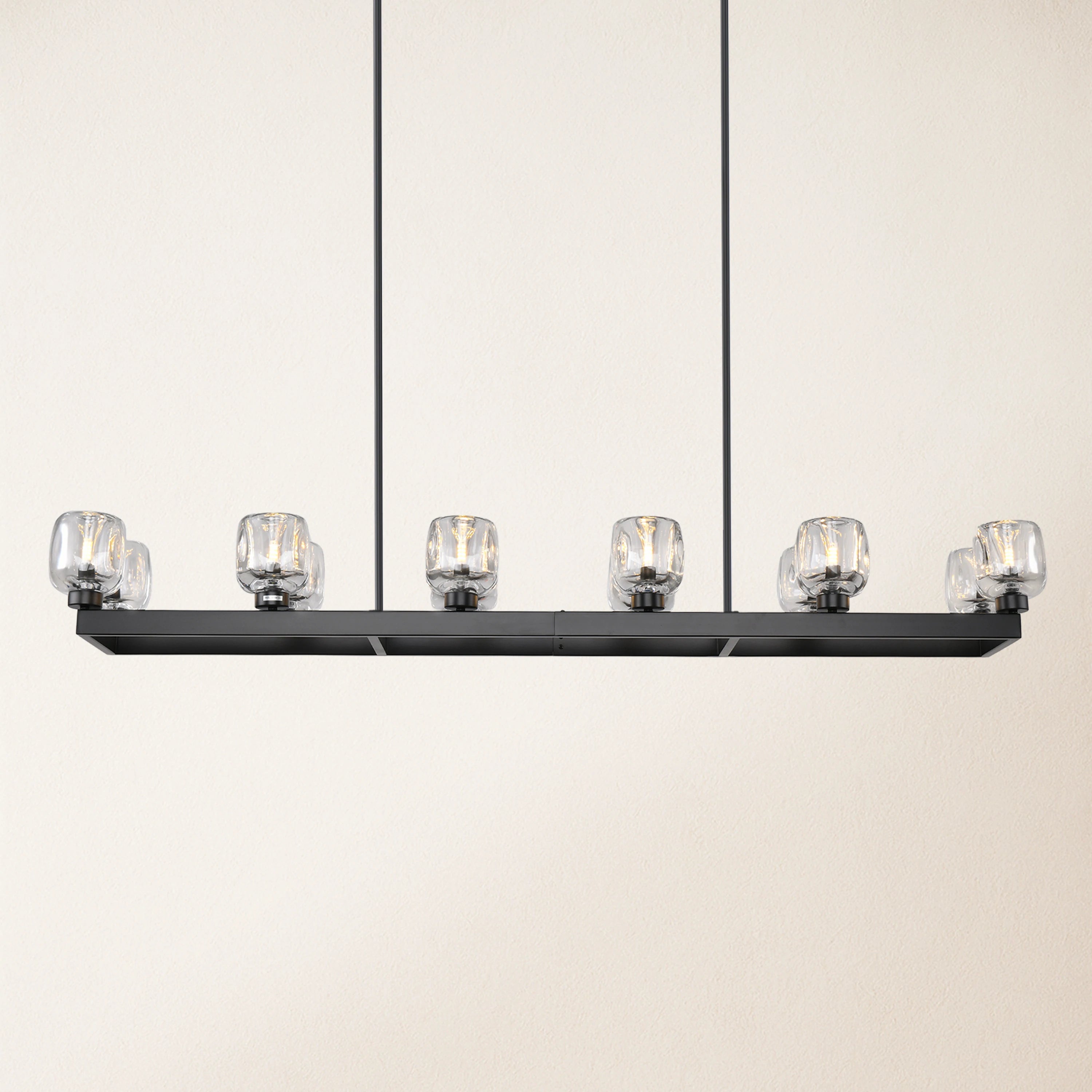 Vellum Rectangular Chandelier 150cm L