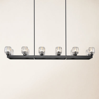 Vellum Rectangular Chandelier 150cm L