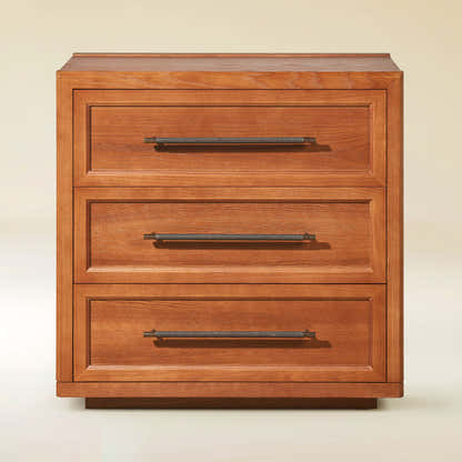 Alvar 32″ Oak 3-Drawer Chest