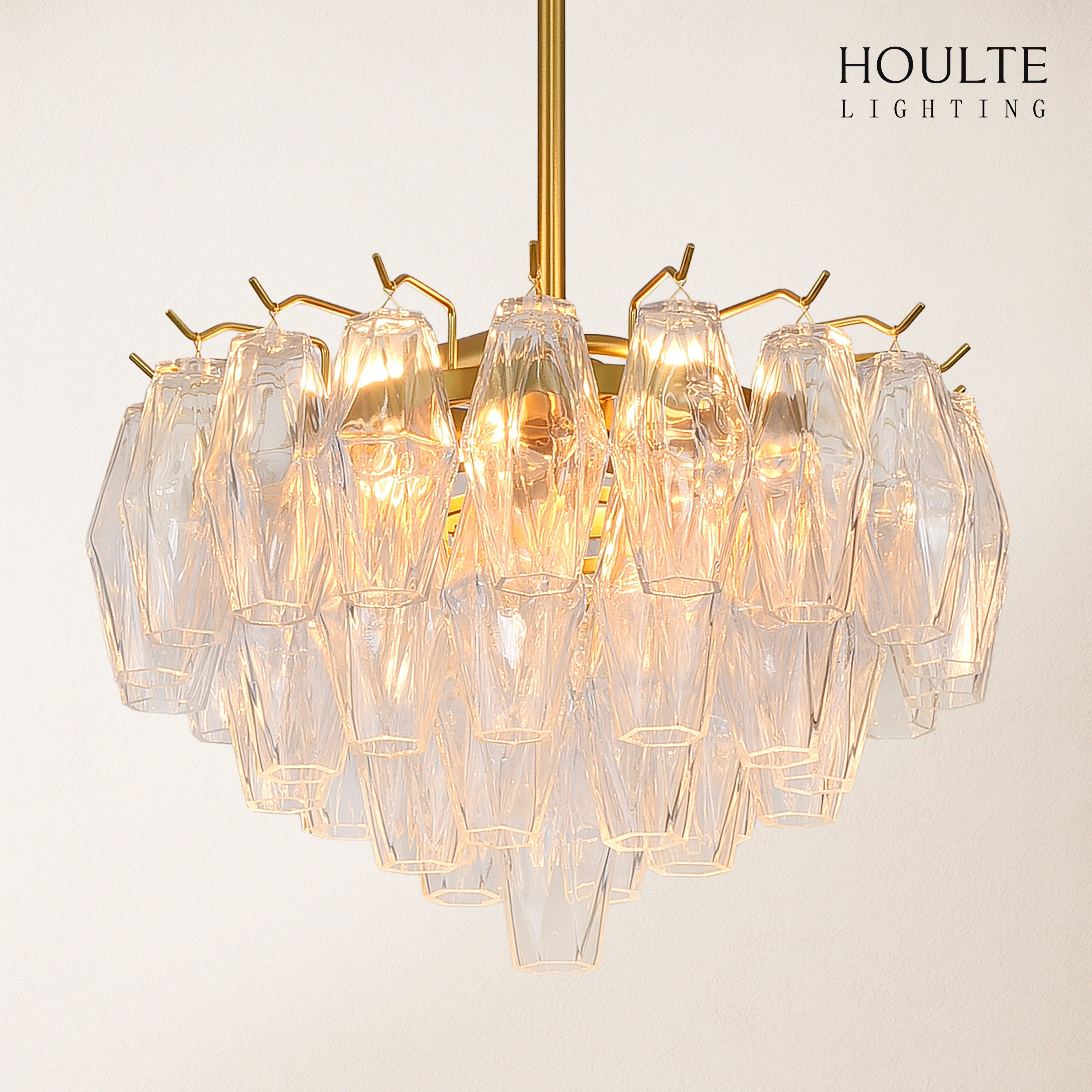 Celestial Drop Glass Crystal Glass Chandelier 43cm D