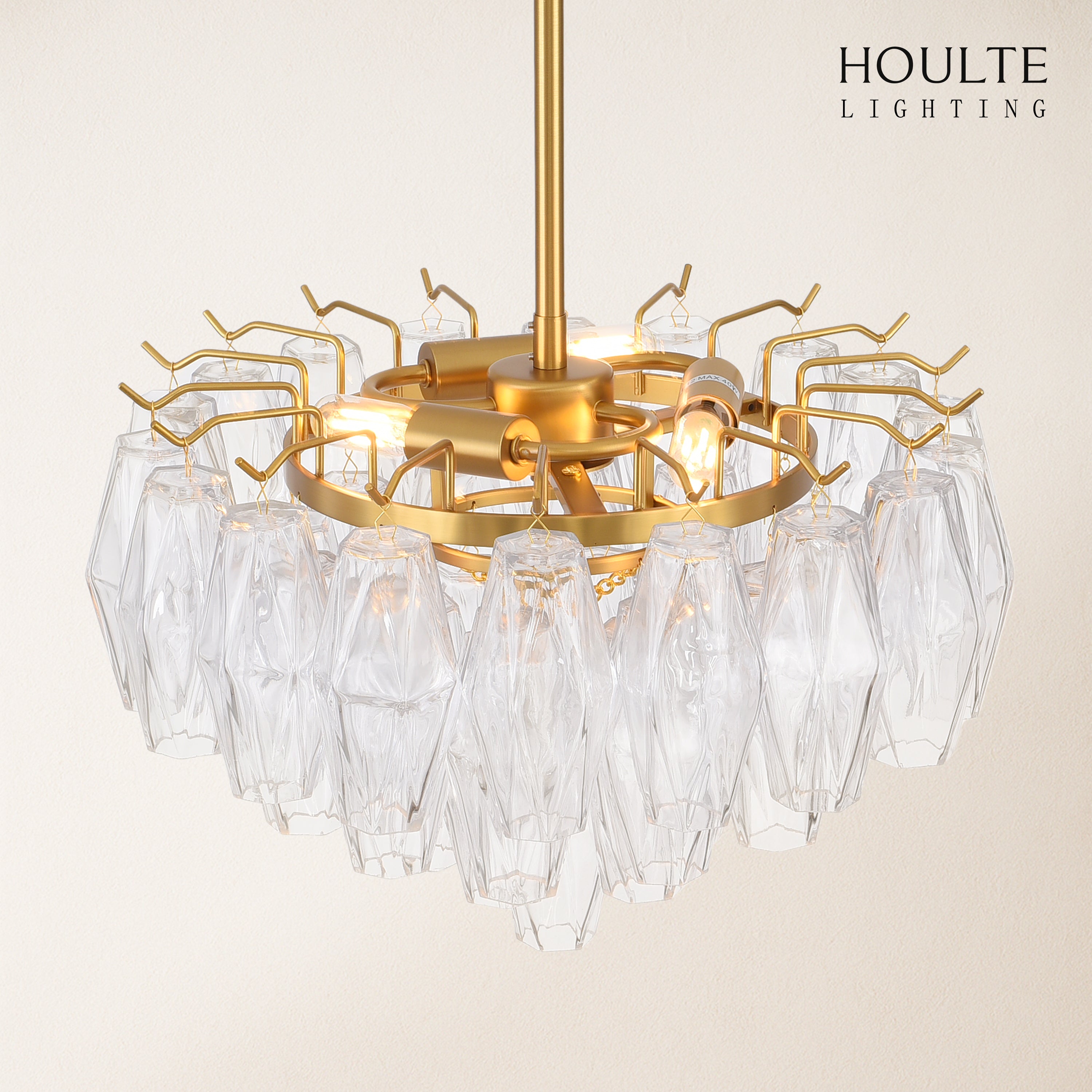 Celestial Drop Glass Crystal Glass Chandelier 43cm D
