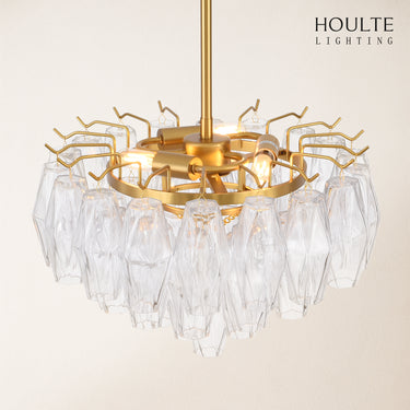 Celestial Drop Glass Crystal Glass Chandelier 43cm D