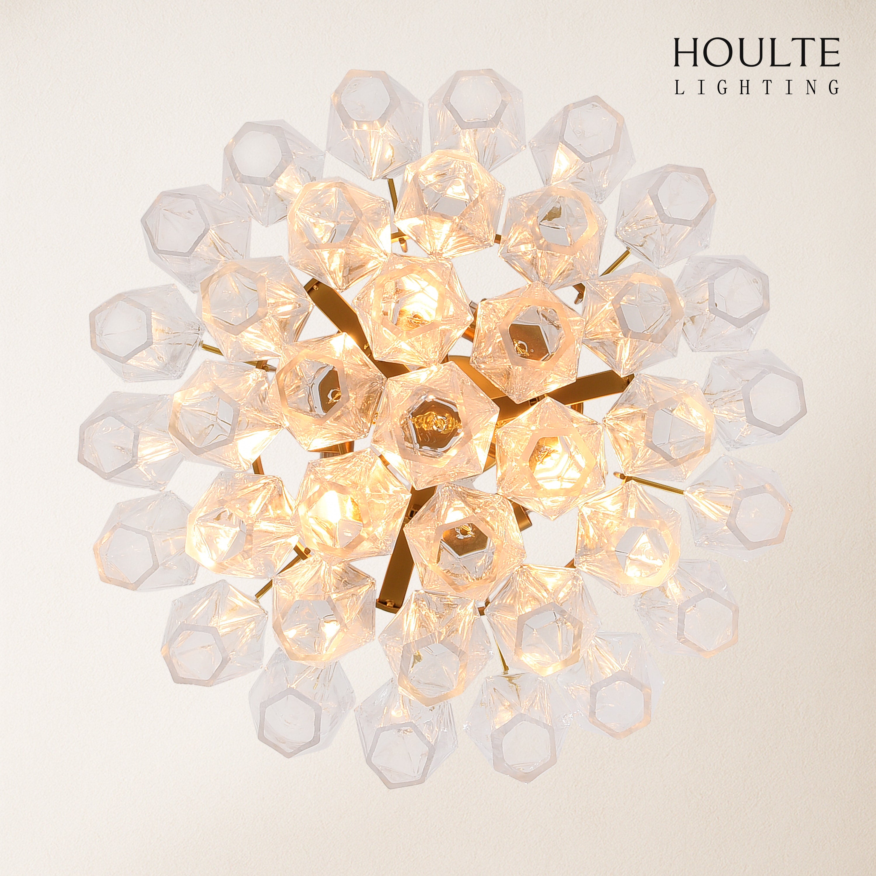Celestial Drop Glass Crystal Glass Chandelier 43cm D