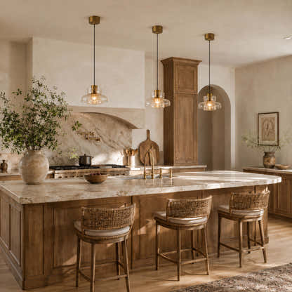 Zendria Crackle Glass Pendant Light