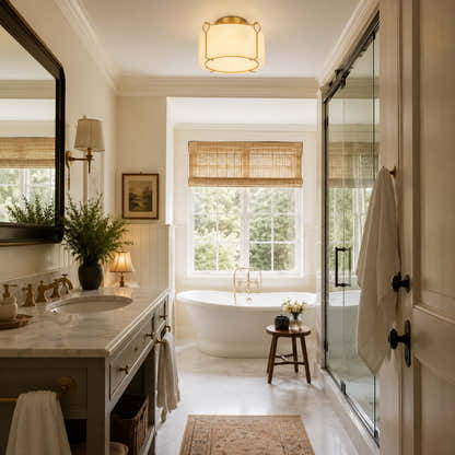 Alora Resin Alabaster Texture Round Flush Mount