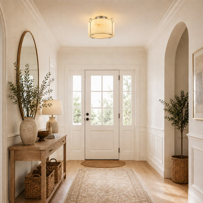 Alora Resin Round Flush Mount 