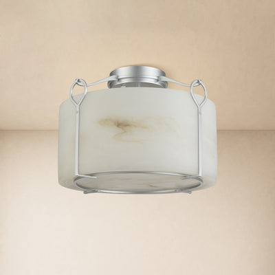 Alora Resin Round Flush Mount 