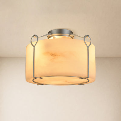 Alora Resin Round Flush Mount 