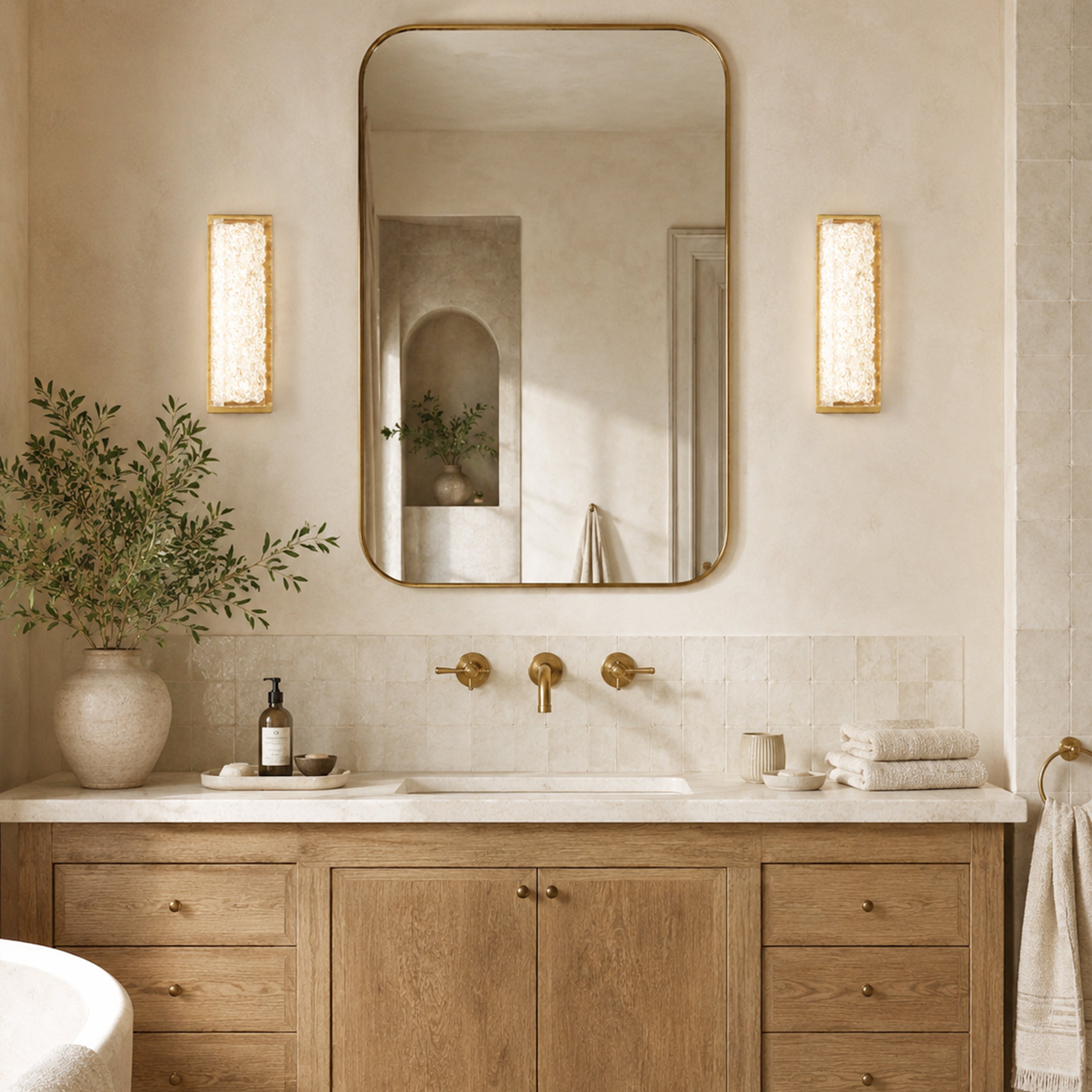 Astris Linear Resin Wall Sconce size-image 