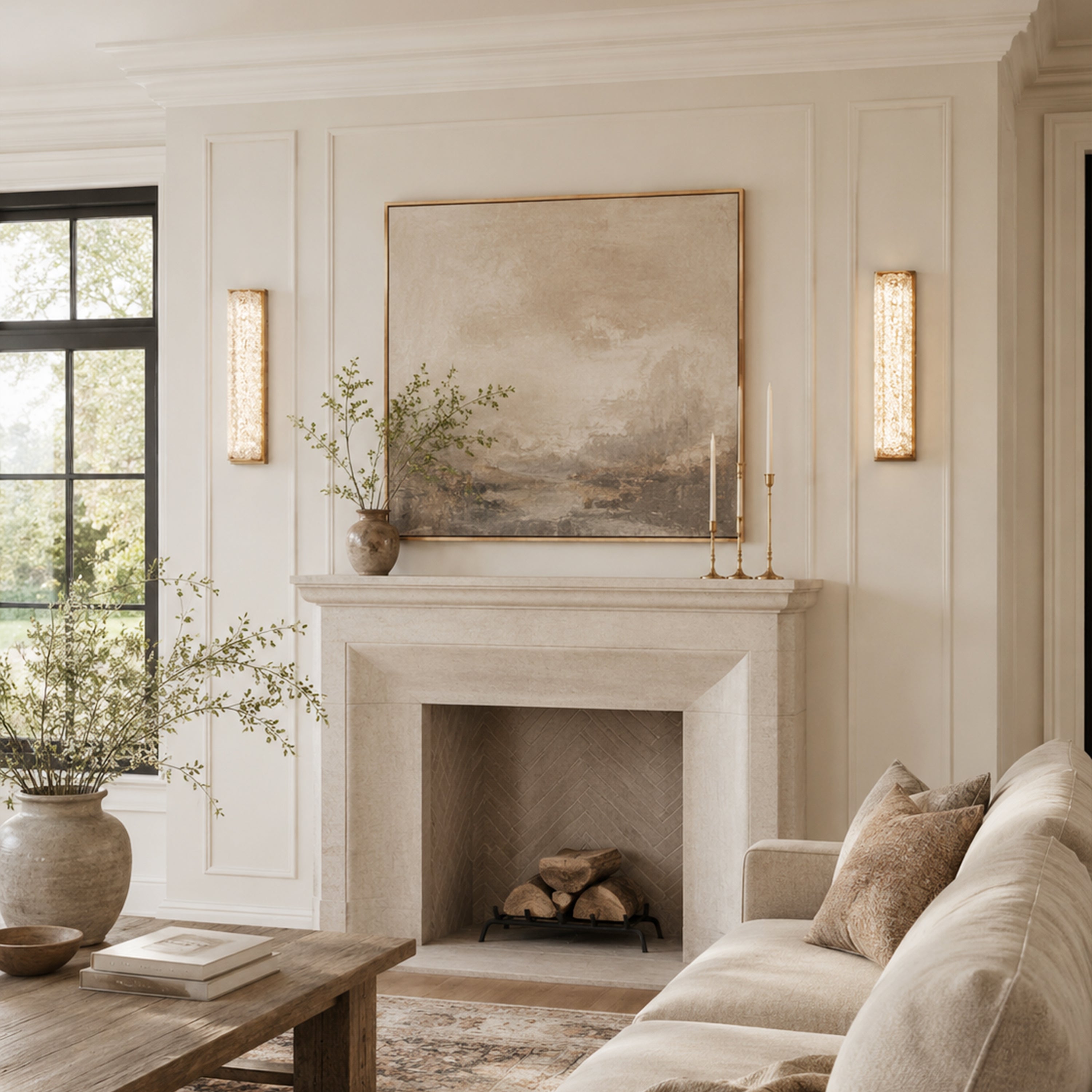 Astris Linear Resin Wall Sconce size-image 