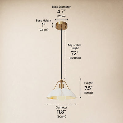 Aurevyn Resin Dome Pendant 11.8" 15.7"D size-image 