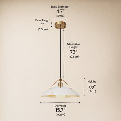 Aurevyn Resin Dome Pendant 11.8" 15.7"D size-image 