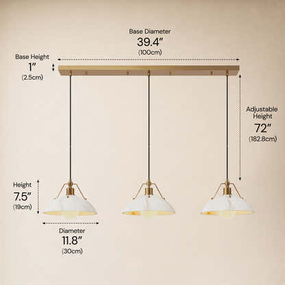 Aurevyn Resin Multi-Light Linear Pendant