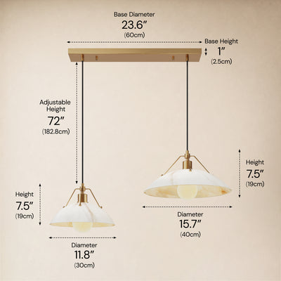 Aurevyn Resin Multi-Light Linear Pendant size-image 