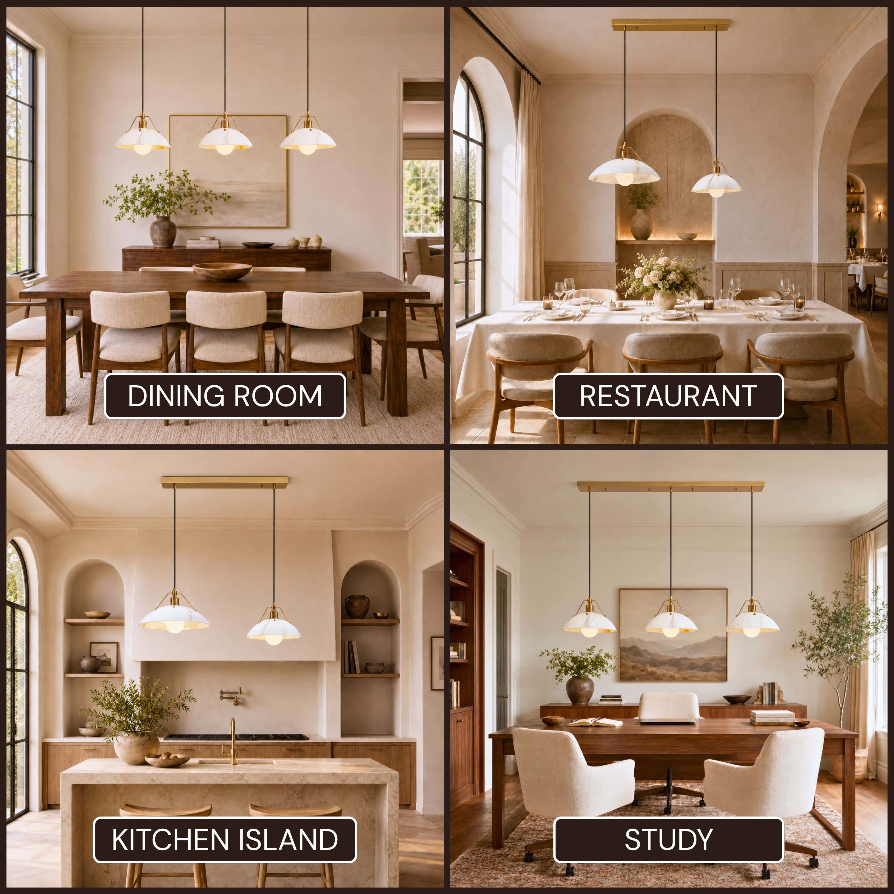 Aurevyn Resin Multi-Light Linear Pendant