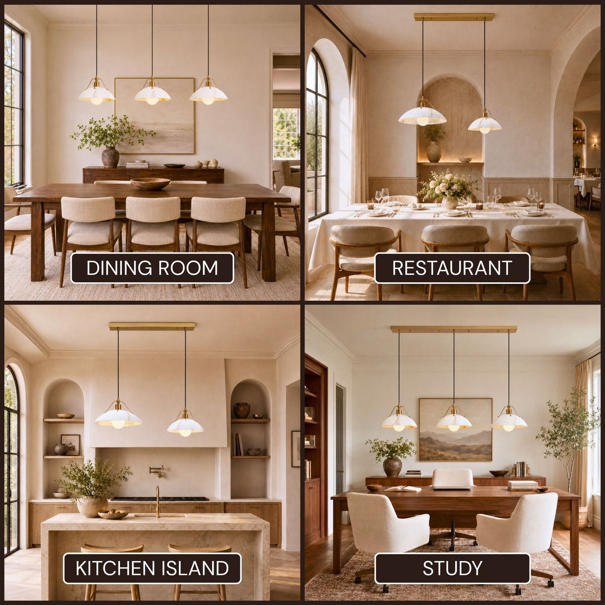 Aurevyn Resin Multi-Light Linear Pendant 