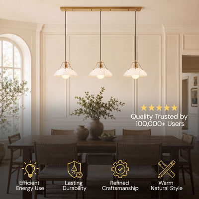 Aurevyn Resin Multi-Light Linear Pendant 