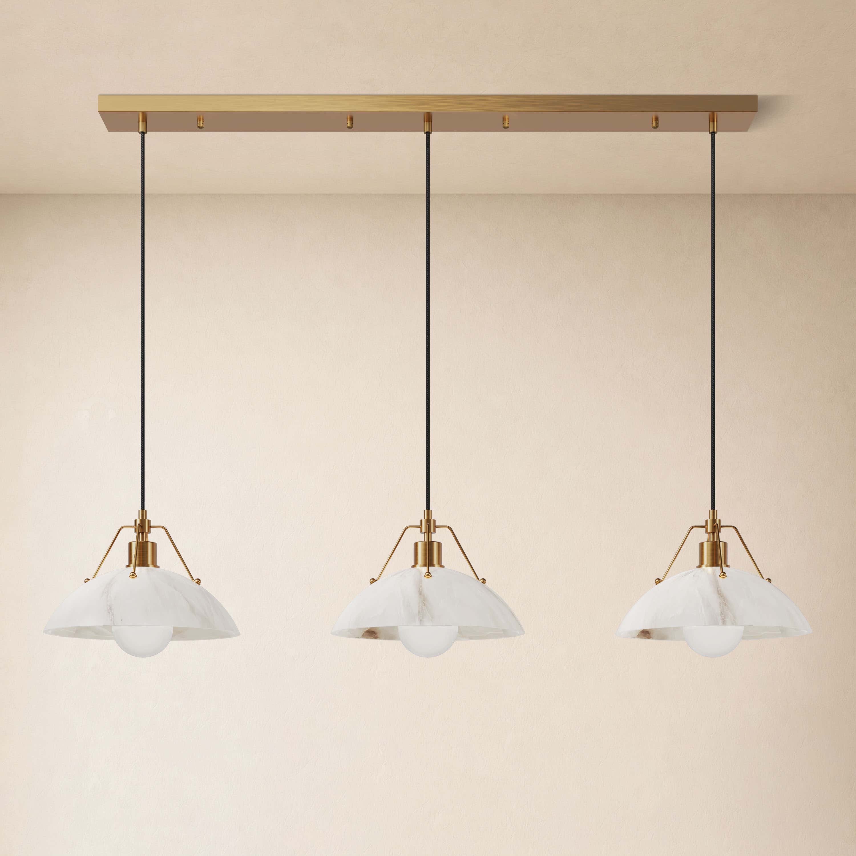 Aurevyn Resin Multi-Light Linear Pendant