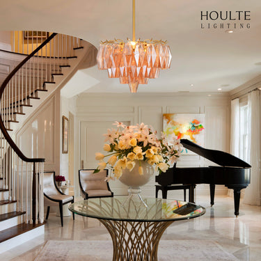 Celestial Drop Glass Crystal Glass Chandelier 43cm D
